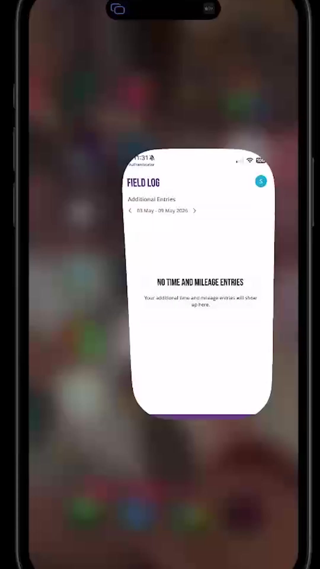 McKim & Creed Field Log app running after installation